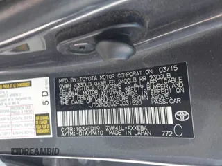 2015 Toyota Prius Two with VIN JTDZN3EU2FJ031520, listed as a IAAI auction lot 41950491 with 174,379 mi miles and . Bid and sale history available at DreamBid. Image 9.