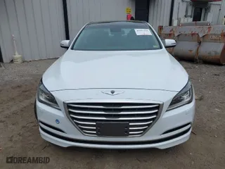2015 Hyundai Genesis 3.8L with VIN KMHGN4JEXFU037569, listed as a IAAI auction lot 41957191 with 45,242 mi miles. Bid and sale history available at carsss.com. Image 12.