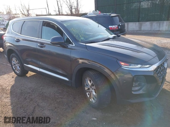 2020 Hyundai Santa Fe Essential with VIN 5NMS2CAD0LH299726, listed as a IAAI auction lot 41752451 with 49,135 mi miles. Bid and sale history available at carsss.com. Image 1.