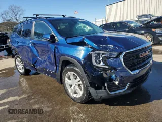2022 GMC Terrain SLE with VIN 3GKALMEV6NL139426, listed as a Copart auction lot 47931685 with 32,864 mi miles and Salvage Title. Bid and sale history available at carsss.com. Image 4.