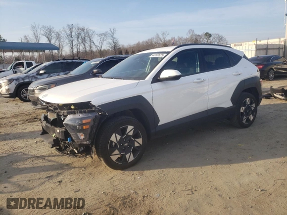 2024 Hyundai Kona SEL with VIN KM8HBCAB7RU038874, listed as a Copart auction lot 44192625 with 24,666 mi miles and Clean Title. Bid and sale history available at carsss.com. Image 1.
