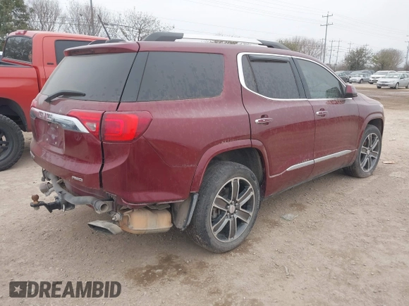 2018 GMC Acadia Denali with VIN 1GKKNXLSXJZ120843, listed as a IAAI auction lot 41534088 with 159,299 mi miles and . Bid and sale history available at DreamBid. Image 4.