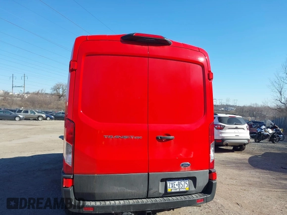 2023 Ford Transit Cargo with VIN 1FTBR1C88PKB51687, listed as a IAAI auction lot 41633028 with 19,577 mi miles. Bid and sale history available at carsss.com. Image 17.