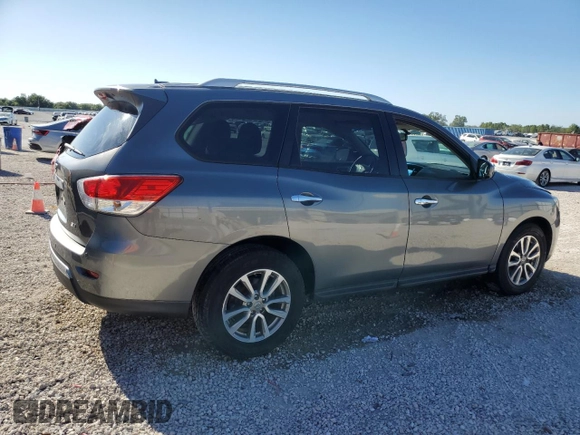 2016 Nissan Pathfinder SV with VIN 5N1AR2MNXGC618121, listed as a Copart auction lot 49556115 with 97,409 mi miles and Salvage Title. Bid and sale history available at carsss.com. Image 3.