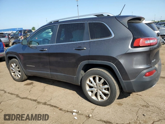 2014 Jeep Cherokee Limited with VIN 1C4PJMDB2EW215897, listed as a Copart auction lot 59576765 with 107,071 mi miles and Salvage title. Bid and sale history available at DreamBid. Image 2.