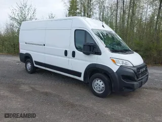2023 Ram ProMaster Cargo Van with VIN 3C6LRVDG3PE549479, listed as a IAAI auction lot 41663810 with 74,663 mi miles. Bid and sale history available at carsss.com. Image 1.
