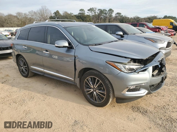 2018 Infiniti QX60 with VIN 5N1DL0MN5JC501069, listed as a Copart auction lot 47536385 with 84,035 mi miles and Salvage Title. Bid and sale history available at DreamBid. Image 4.