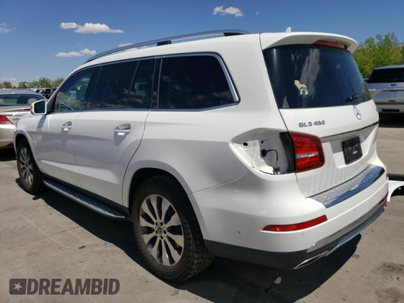 2019 Mercedes-Benz GLS 450 with VIN 4JGDF6EE8KB219346, listed as a Copart auction lot 54375644 with 64,271 mi miles and Salvage Title. Bid and sale history available at DreamBid. Image 2.