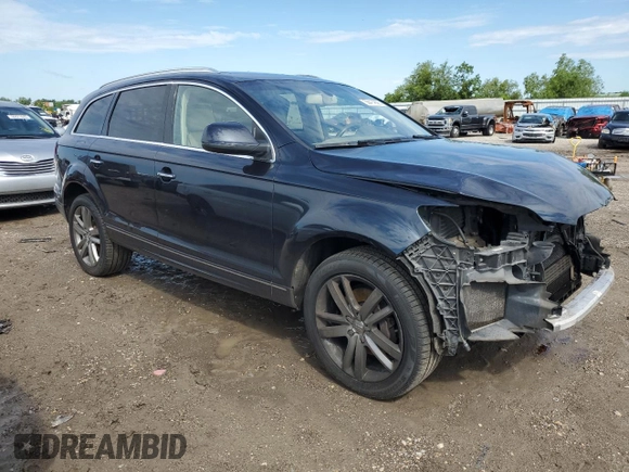 2012 Audi Q7 Premium Plus with VIN WA1LGAFE6CD000593, listed as a Copart auction lot 56414825 with 163,210 mi miles and Clean title. Bid and sale history available at DreamBid. Image 4.