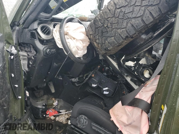 2021 Jeep Wrangler Unlimited Sport S z VIN 1C4HJXDG4MW666703, wystawiony jako Copart lot #57576015 z przebiegiem Nie podano mil oraz Czysty tytuł • Clean title. Historia ofert i sprzedaży dostępna na DreamBid. Obrazek 8.