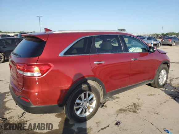 2017 Kia Sorento LX with VIN 5XYPG4A3XHG297987, listed as a Copart auction lot 50171545 with 108,048 mi miles and Salvage Title. Bid and sale history available at carsss.com. Image 3.