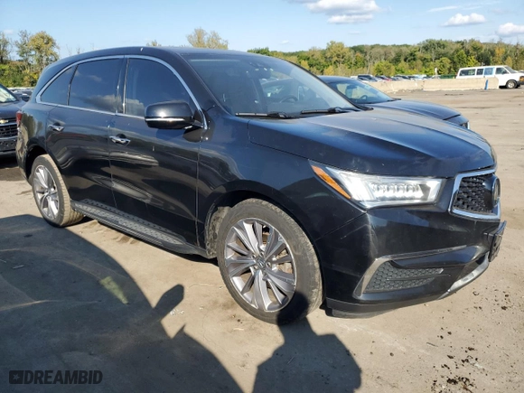2017 Acura MDX w/Technology Pkg with VIN 5J8YD4H58HL007160, listed as a Copart auction lot 71352264 with 0 mi miles and Non Repairable. Bid and sale history available at carsss.com. Image 4.