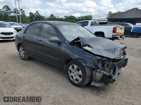 2006 Kia Spectra EX with VIN KNAFE121865361279, listed as a Copart auction lot 53486935 with 219,919 mi miles and Salvage Title. Bid and sale history available at carsss.com. Image 4.