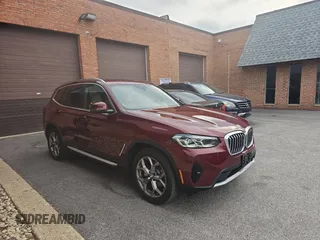 2022 BMW X3 xDrive30i with VIN 5UX53DP09N9N32178, listed as a Copart auction lot 54096015 with 15,970 mi miles and Clean Title. Bid and sale history available at DreamBid. Image 1.