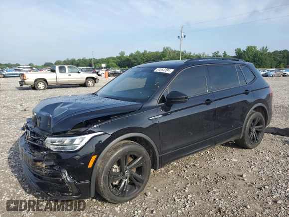 2024 Volkswagen Tiguan SE R-Line Black with VIN 3VVCB7AX9RM000859, listed as a Copart auction lot 59664795 with 35,569 mi miles and Salvage title. Bid and sale history available at DreamBid. Image 1.