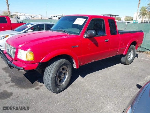 2001 Ford Ranger XL Fleet with VIN 1FTZR15U61PA58878, listed as a IAAI auction lot 41659216 with 233,560 mi miles. Bid and sale history available at carsss.com. Image 2.