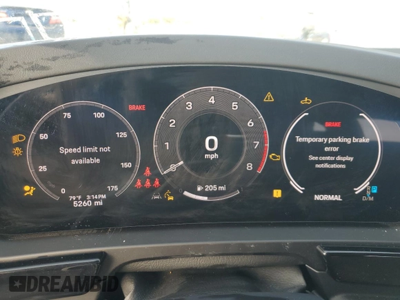 2024 Porsche Cayenne with VIN WP1AA2AY9RDA07583, listed as a Copart auction lot 84632814 with 5,260 mi miles and Salvage title. Bid and sale history available at DreamBid. Image 9.