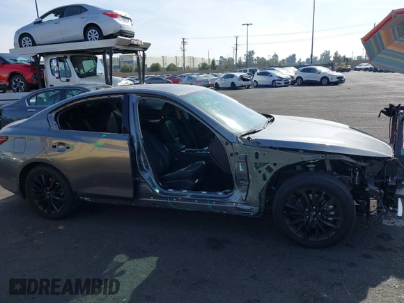 2024 Infiniti Q50 Luxe with VIN JN1EV7BP4RM601527, listed as a IAAI auction lot 41479566 with 1,588 mi miles and . Bid and sale history available at DreamBid. Image 14.