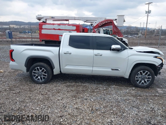 2024 Toyota Tundra 1794 Edition with VIN 5TFMA5DB1RX206178, listed as a IAAI auction lot 41687850 with 11,547 mi miles and . Bid and sale history available at DreamBid. Image 14.