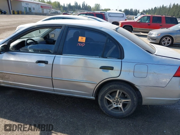 2001 Honda Civic LX with VIN 1HGES16501L014202, listed as a IAAI auction lot 42121901 with 1 mi miles. Bid and sale history available at carsss.com. Image 6.