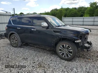 2020 Nissan Armada SL with VIN JN8AY2NC3L9618493, listed as a Copart auction lot 52417744 with 124,939 mi miles and Salvage Title. Bid and sale history available at carsss.com. Image 4.