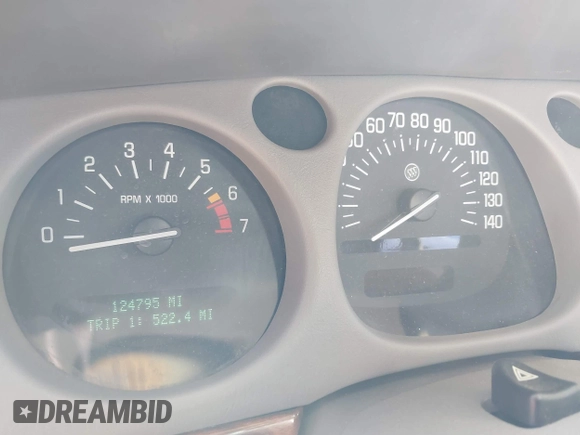 2003 Buick LeSabre Custom with VIN 1G4HP54K134150411, listed as a IAAI auction lot 42047620 with 124,795 mi miles. Bid and sale history available at carsss.com. Image 7.