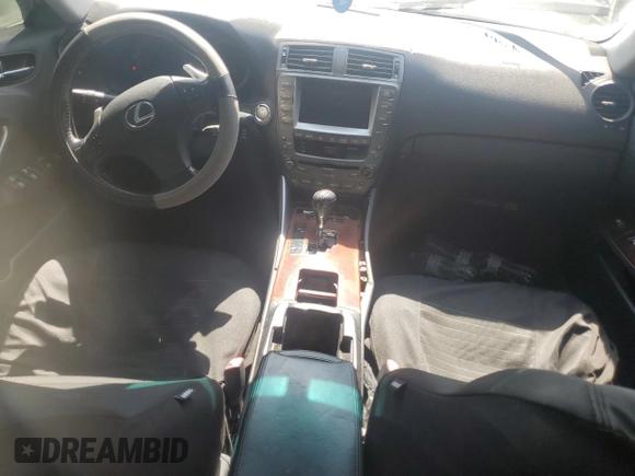 2008 Lexus IS 250 with VIN JTHBK26298508225, listed as a Copart auction lot 60341785 with 257,504 mi miles and Salvage title. Bid and sale history available at DreamBid. Image 8.