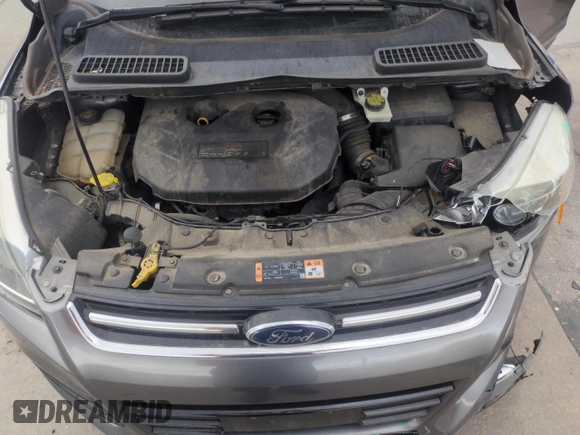 2014 Ford Escape Titanium with VIN 1FMCU9J97EUB30467, listed as a Copart auction lot 54949035 with 112,013 mi miles and Salvage Title. Bid and sale history available at DreamBid. Image 12.