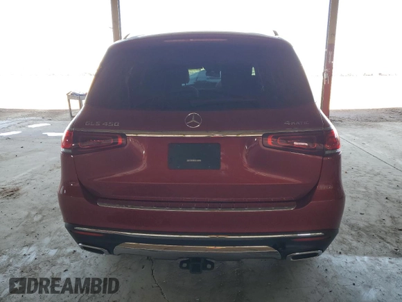 2020 Mercedes-Benz GLS 450 with VIN 4JGFF5KE0LA197549, listed as a Copart auction lot 55561644 with 17,726 mi miles and Salvage Title. Bid and sale history available at DreamBid. Image 6.