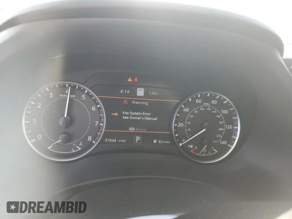 2021 Nissan Armada Platinum with VIN JN8AY2DA0M9373265, listed as a Copart auction lot 68689664 with 57,044 mi miles and Salvage Title. Bid and sale history available at carsss.com. Image 9.