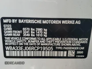 2024 BMW 7 Series 760i xDrive with VIN WBA33EJ06RCP19505, listed as a Copart auction lot 79425294 with 14,579 mi miles and Salvage title. Bid and sale history available at DreamBid. Image 13.