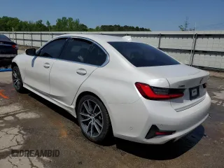 2021 BMW 3 Series 330i xDrive with VIN 3MW5R7J01M8B48136, listed as a Copart auction lot 52376245 with 47,411 mi miles and Salvage Title. Bid and sale history available at carsss.com. Image 2.