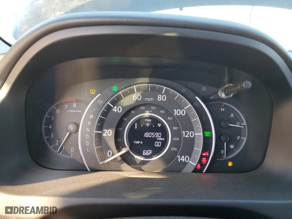 2015 Honda CR-V EX-L with VIN 2HKRM3H74FH527369, listed as a Copart auction lot 46284605 with 180,590 mi miles and Salvage Title. Bid and sale history available at carsss.com. Image 9.