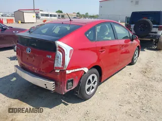 2015 Toyota Prius Four with VIN JTDKN3DU6F1883985, listed as a IAAI auction lot 42072673 with 129,117 mi miles and . Bid and sale history available at DreamBid. Image 4.