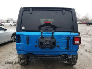 2022 Jeep Wrangler Unlimited Sport S with VIN 1C4HJXDG5NW168740, listed as a Copart auction lot 89067635 with 25,646 mi miles and Salvage Title. Bid and sale history available at carsss.com. Image 6.