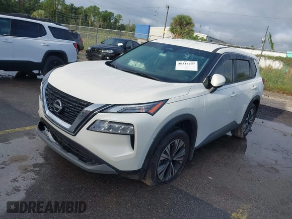 2023 Nissan Rogue SV z VIN JN8BT3BA1PW430591, wystawiony jako IAAI lot #40313297 z przebiegiem 2981 mil mil oraz . Historia ofert i sprzedaży dostępna na DreamBid. Obrazek 2.