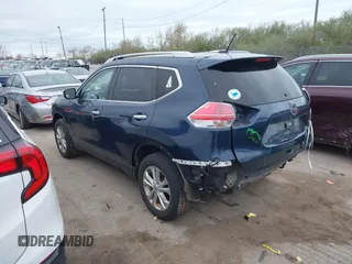 2016 Nissan Rogue SV with VIN KNMAT2MV4GP673663, listed as a IAAI auction lot 42028823 with 126,772 mi miles. Bid and sale history available at carsss.com. Image 3.