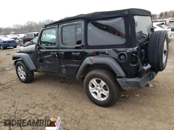 2022 Jeep Wrangler Unlimited Sport S with VIN 1C4HJXDGXNW242038, listed as a Copart auction lot 44771015 with 40,582 mi miles and Salvage Title. Bid and sale history available at DreamBid. Image 2.