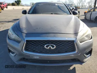 2019 Infiniti Q50 Luxe with VIN JN1EV7AP8KM514379, listed as a Copart auction lot 46948985 with 103,756 mi miles and Salvage title. Bid and sale history available at DreamBid. Image 5.