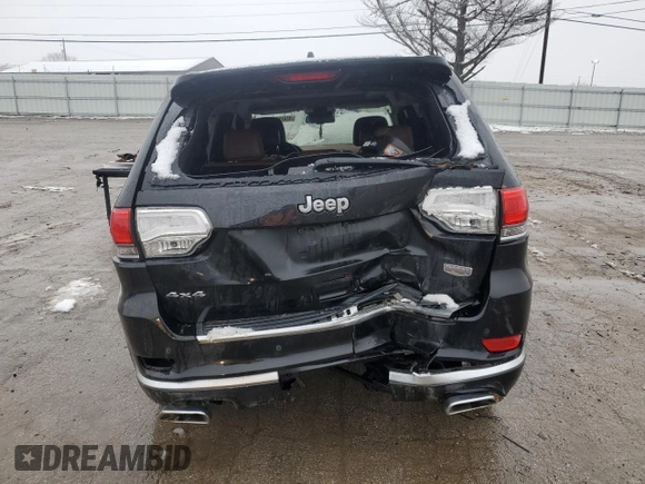 2015 Jeep Grand Cherokee Summit with VIN 1C4RJFJG2FC150752, listed as a Copart auction lot 45031365 with 151,682 mi miles and Salvage Title. Bid and sale history available at DreamBid. Image 6.