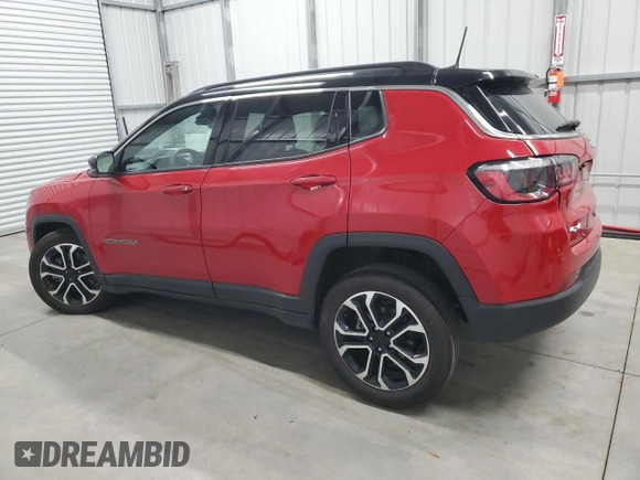 2024 Jeep Compass Limited with VIN 3C4NJDCN2RT597461, listed as a Copart auction lot 52516595 with 17,639 mi miles and Salvage Title. Bid and sale history available at carsss.com. Image 2.