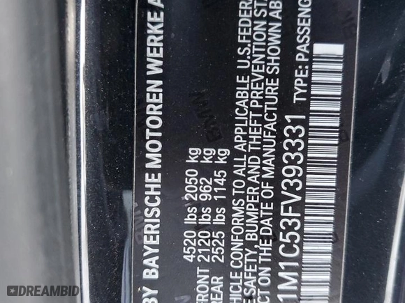 2015 BMW 2 Series M235i with VIN WBA1M1C53FV393331, listed as a Copart auction lot 88309655 with 82,403 mi miles and Salvage Title. Bid and sale history available at carsss.com. Image 14.