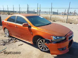 2010 Mitsubishi Lancer GTS with VIN JA32X8HWXAU004447, listed as a IAAI auction lot 41487689 with Not Provided miles. Bid and sale history available at carsss.com. Image 1.