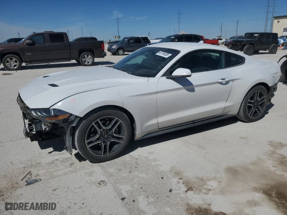 2020 Ford Mustang EcoBoost with VIN 1FA6P8TH0L5138642, listed as a Copart auction lot 48756955 with 69,997 mi miles and Salvage Title. Bid and sale history available at carsss.com. Image 1.