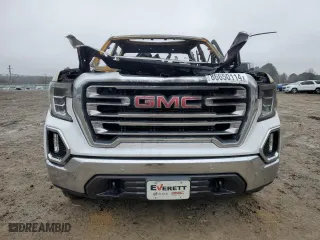 2019 GMC Sierra 1500 SLT with VIN 3GTU9DEL0KG301903, listed as a Copart auction lot 86650114 with 0 mi miles and Salvage Title. Bid and sale history available at carsss.com. Image 5.
