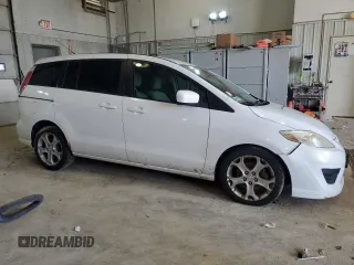 2010 Mazda 5 Sport with VIN JM1CR2W3XA0374407, listed as a Copart auction lot 61870014 with 196,210 mi miles and Salvage Title. Bid and sale history available at DreamBid. Image 4.