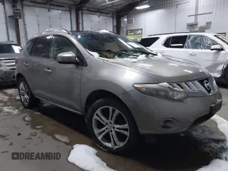 2010 Nissan Murano SL with VIN JN8AZ1MW1AW108855, listed as a IAAI auction lot 41543840 with 156,286 mi miles. Bid and sale history available at carsss.com. Image 1.