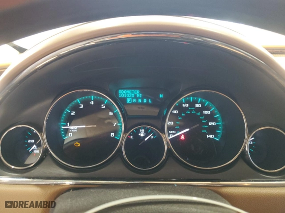 2014 Buick Enclave Leather with VIN 5GAKRBKD6EJ202967, listed as a Copart auction lot 48395955 with 101,025 mi miles and Salvage Title. Bid and sale history available at carsss.com. Image 9.