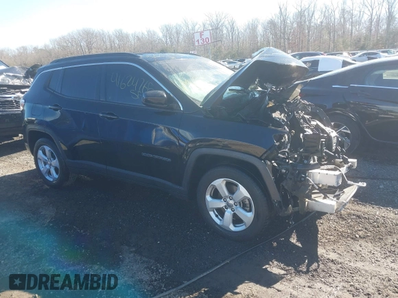 2021 Jeep Compass Altitude with VIN 3C4NJCBB0MT542758, listed as a IAAI auction lot 41624765 with Not Provided miles. Bid and sale history available at carsss.com. Image 1.