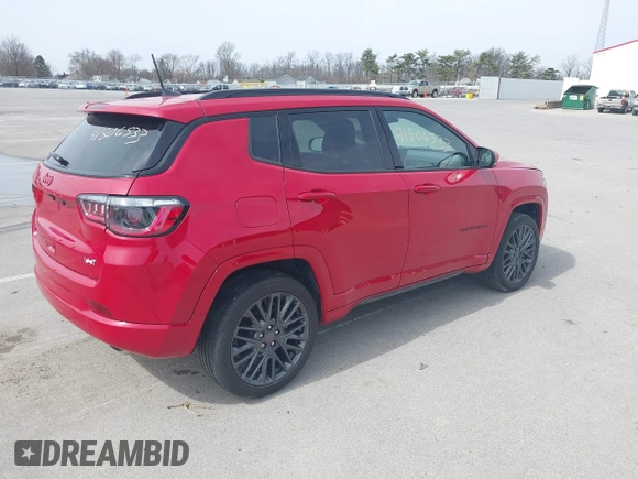 2022 Jeep Compass High Altitude with VIN 3C4NJDCB3NT194315, listed as a IAAI auction lot 41806533 with 15,398 mi miles and . Bid and sale history available at DreamBid. Image 4.